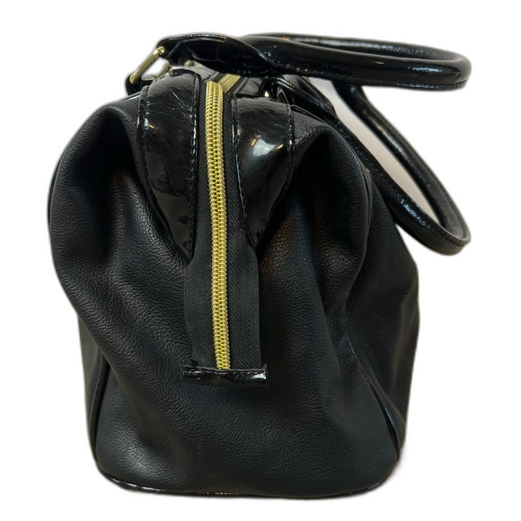 Betsey Johnson Satchel/Shoulder Bag Black Multi Colored Stones - Picture 7 of 16